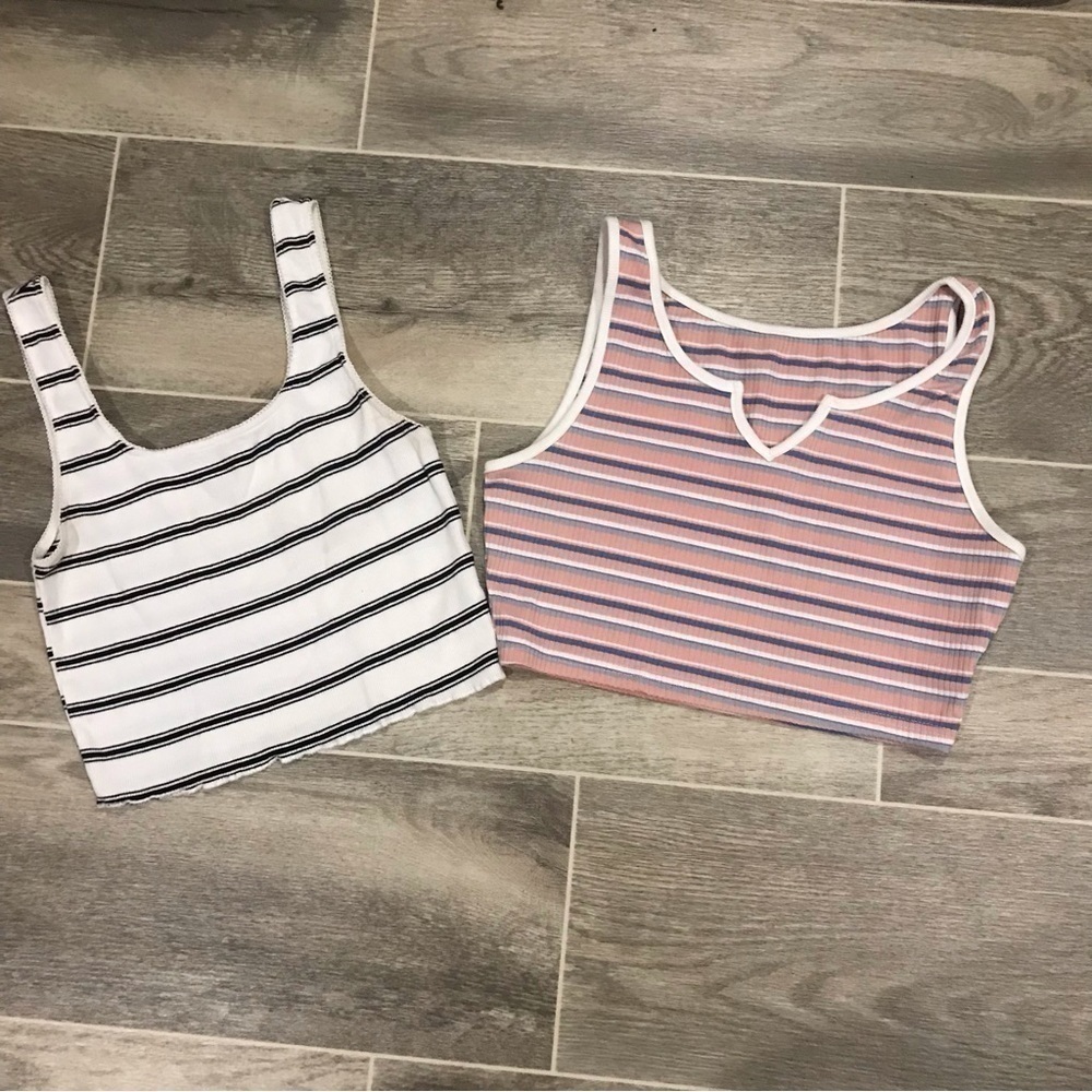 **3/$15** Women's Juniors Cropped Tank Tops Cotton ON Forever 21